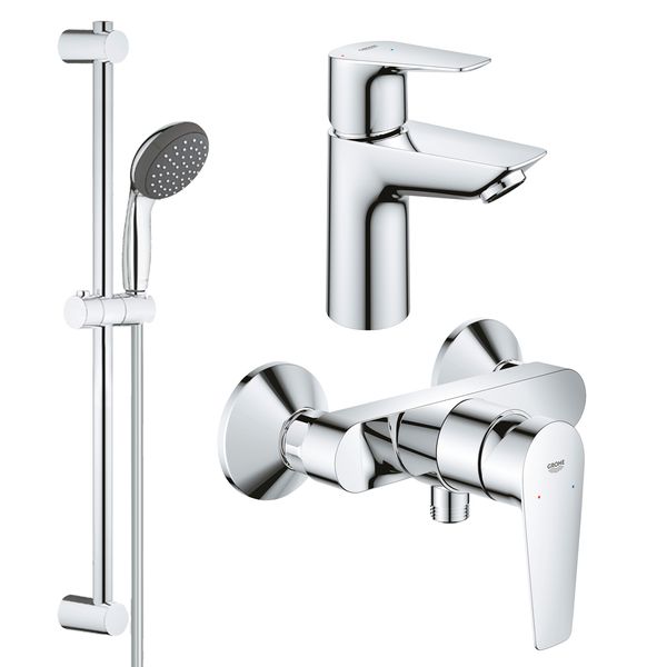 Набір змішувачів 3 в 1 для ванної кімнати Grohe QuickFix StartEdge S-Size UA202502SE CV030627 фото