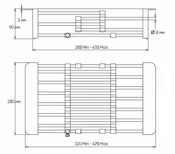 Комплект кухонної мийки Platinum Handmade HSBB 500x500x220 pl23859 фото