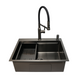 Комплект кухонной мойки 63х50HM PVD Pllen&oacute; Lazio ST07 Grafite SL43327 фото 1