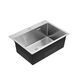 Комплект кухонной мойки Kroner KRP Derby - 5843HM Brush GRA ST27245 фото 5