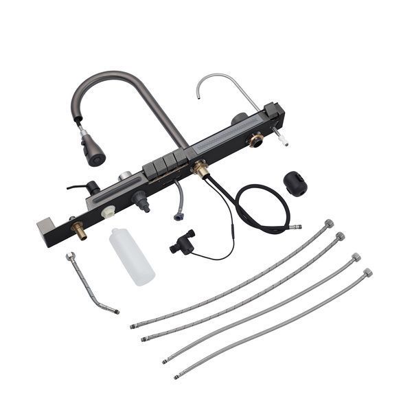 Кухонная мойка Kroner KRP Schwarze - SET7546ARTHM PVD (3.0/0.8 мм) CV033375 фото