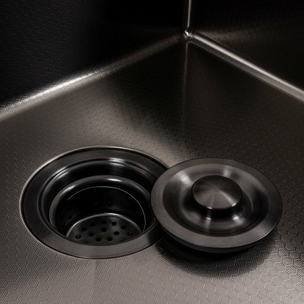 Комплект кухонной мойки Platinum Handmade 50*50 PVD DECOR pl23700 фото