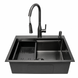 Комплект кухонной мойки 63х50HM PVD Pllen&oacute; Lazio ST08 Grafite SL43881 фото 5