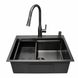 Комплект кухонной мойки 63х50HM PVD Pllen&oacute; Lazio ST08 Grafite SL43881 фото 1