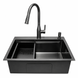 Комплект кухонной мойки 63х50HM PVD Pllen&oacute; Lazio ST08 Grafite SL43881 фото 3