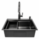 Комплект кухонной мойки 63х50HM PVD Pllen&oacute; Lazio ST08 Grafite SL43881 фото 4