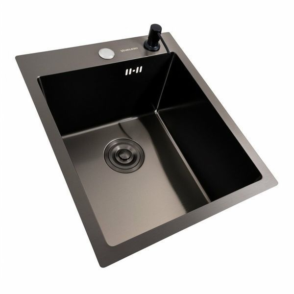 Комплект кухонної мийки Platinum Handmade 40*50 PVD pl23799 фото