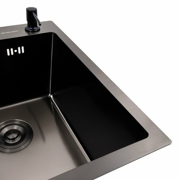 Комплект кухонної мийки Platinum Handmade 40*50 PVD pl23799 фото