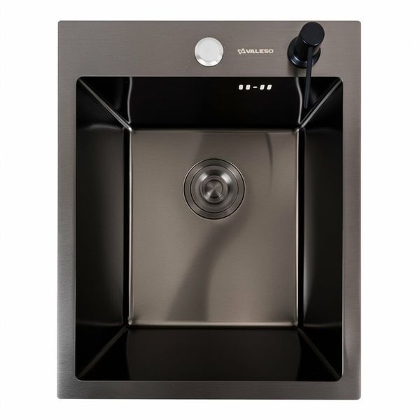 Комплект кухонної мийки Platinum Handmade 40*50 PVD pl23799 фото