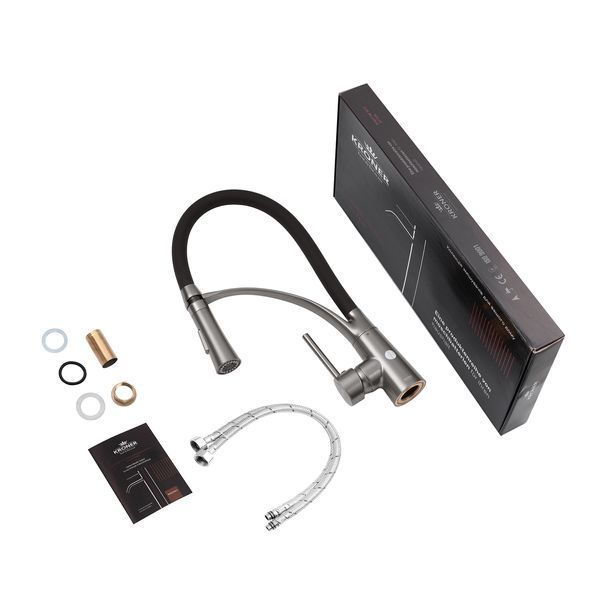 Комплект кухонної мийки Kroner KRP 6050HM PVD Ersel ST43042 фото