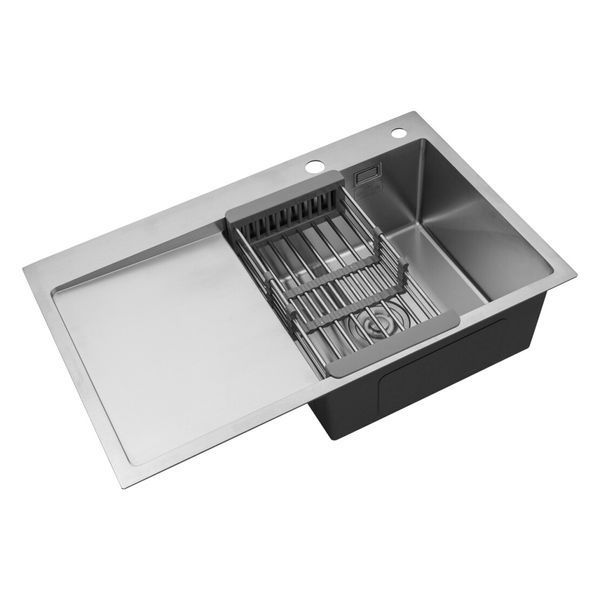 Комплект измельчитель и кухонная мойка Kroner KRP Geb&uuml;rstet - 7849RHM ST62521 фото