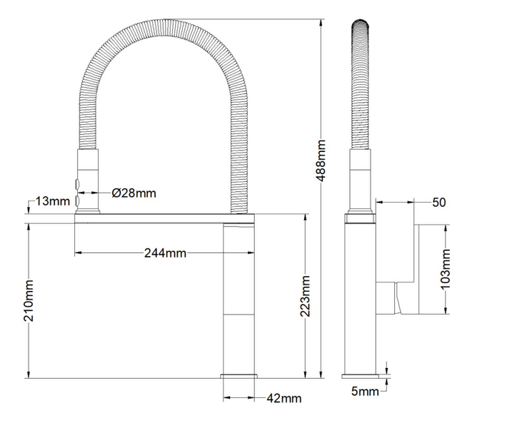 Комплект кухонної мийки Platinum 4040 RUBA pl74555 фото