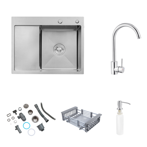 Комплект кухонної мийки KRP Geb&uuml;rstet-6350RHM ST031321 фото