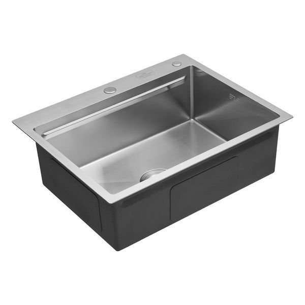 Комплект кухонной мойки Kroner KRP Geb&uuml;rstet 63х50HM ST02 SL43796 фото