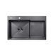 Комплект кухонної мийки KRP Schwarze - 7848LHM PVD ST4303 ST438652 фото 2