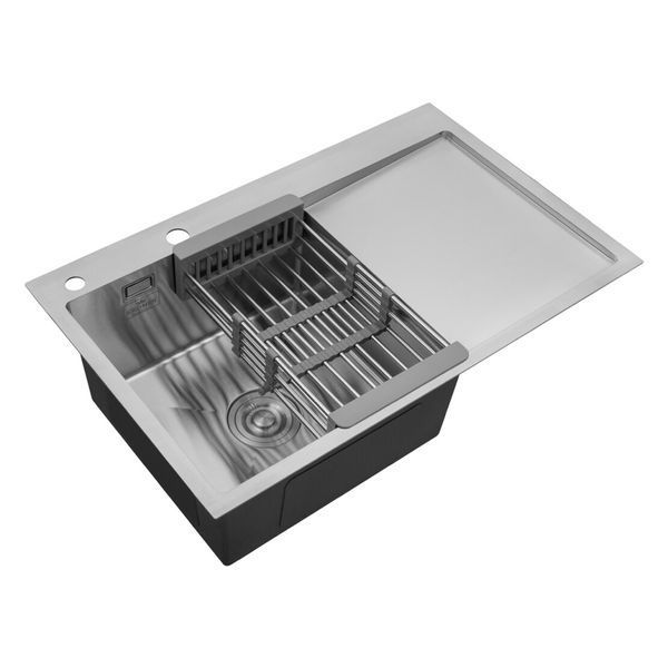 Комплект кухонної мийки Kroner KRP Geb&uuml;rstet - 7849LHM ST025275 фото
