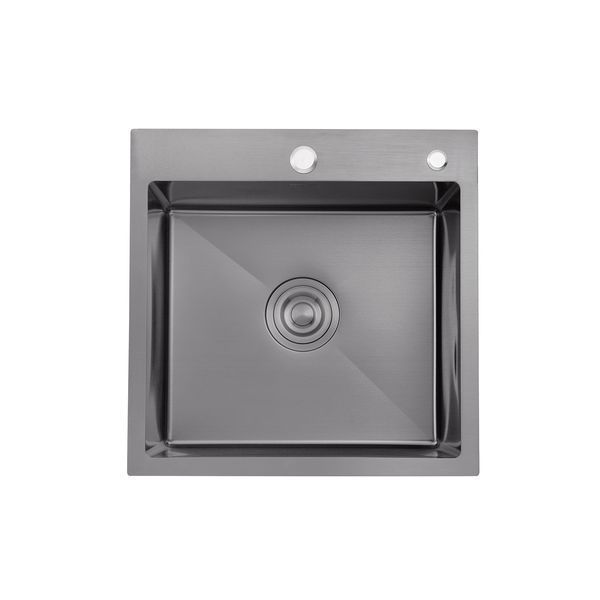Комплект кухонної мийки KRP Schwarze - 4545HM PVD ST924568 фото