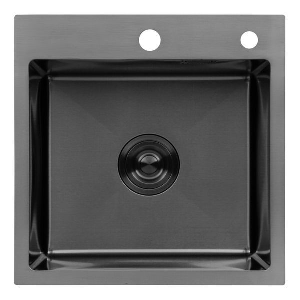Комплект кухонной мойки KRP Schwarze - 4545HM PVD ST924568 фото