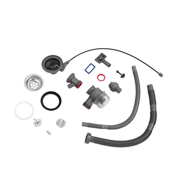 Комплект кухонної мийки Kroner KRP Schwarze - SET7546HM PVD ST02277 фото