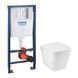 Комплект 4 в 1: Інсталяція Grohe Rapid SL 3 в 1 38772001 + Унітаз безободковий Kroner Eifel WHI493436 RIMLESS з сидінням Slim Duroplast / Soft-close / Quick relase KE493436WHIR (38772001KE493436) CV033816 фото 1