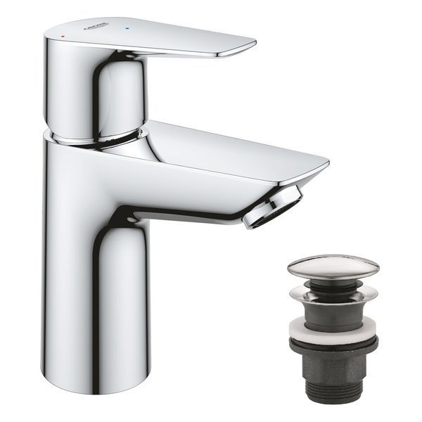 Набір змішувачів Grohe Quickfix термостат для душу з душовим гарнітуром Precision Flow THM та змішувач для раковини StartEdge S-Size UA202503TE CV030628 фото
