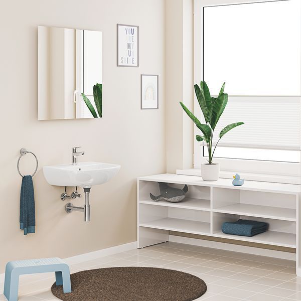 Набір змішувачів Grohe Quickfix термостат для душу з душовим гарнітуром Precision Flow THM та змішувач для раковини StartEdge S-Size UA202503TE CV030628 фото