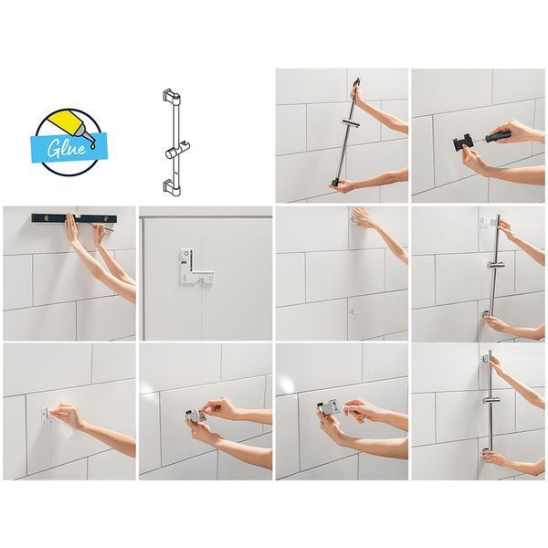 Набір змішувачів Grohe Quickfix термостат для душу з душовим гарнітуром Precision Flow THM та змішувач для раковини StartEdge S-Size UA202503TE CV030628 фото