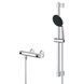Набір змішувачів Grohe Quickfix термостат для душу з душовим гарнітуром Precision Flow THM та змішувач для раковини StartEdge S-Size UA202503TE CV030628 фото 5