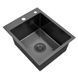 Комплект кухонной мойки Kroner KRP Schwarze 40х50HM PVD ST19 nero SL43721 фото 4