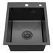 Комплект кухонной мойки Kroner KRP Schwarze 40х50HM PVD ST19 nero SL43721 фото 3