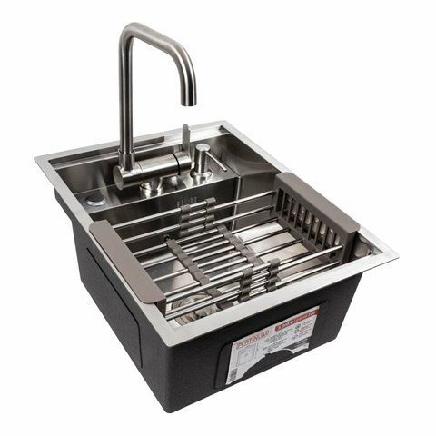 Кухонна мийка CM 40*50 прихована нержавійка Platinum Handmade 44555 фото
