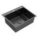 Комплект кухонної мийки Kroner KRP Schwarze 60х50HM PVD ST06 nero SL43758 фото 6