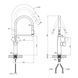Комплект кухонной мойки Valeso 60х50HM BLK04 Kitchen Line SL73718 фото 16