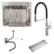 Комплект кухонной мойки Valeso 60х50HM BLK04 Kitchen Line SL73718 фото 1