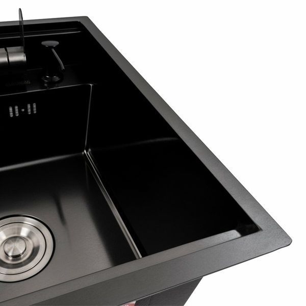 Кухонная мойка CM 40*50 скрытая PVD черная Platinum Handmade 44556 фото