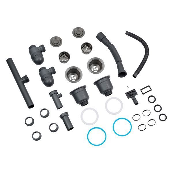 Комплект кухонной мойки 7843ZHM PVD Schwarze - FlexFlow ST430085 фото