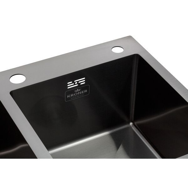 Комплект кухонной мойки 7843ZHM PVD Schwarze - FlexFlow ST430085 фото