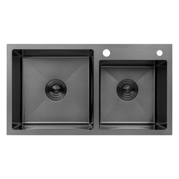 Комплект кухонной мойки 7843ZHM PVD Schwarze - FlexFlow ST430085 фото