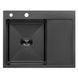 Комплект кухонної мийки Kroner KRP Schwarze 6350LHM PVD ST06 nero SL42179 фото 3