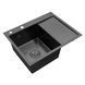 Комплект кухонної мийки Kroner KRP Schwarze 6350LHM PVD ST06 nero SL42179 фото 6
