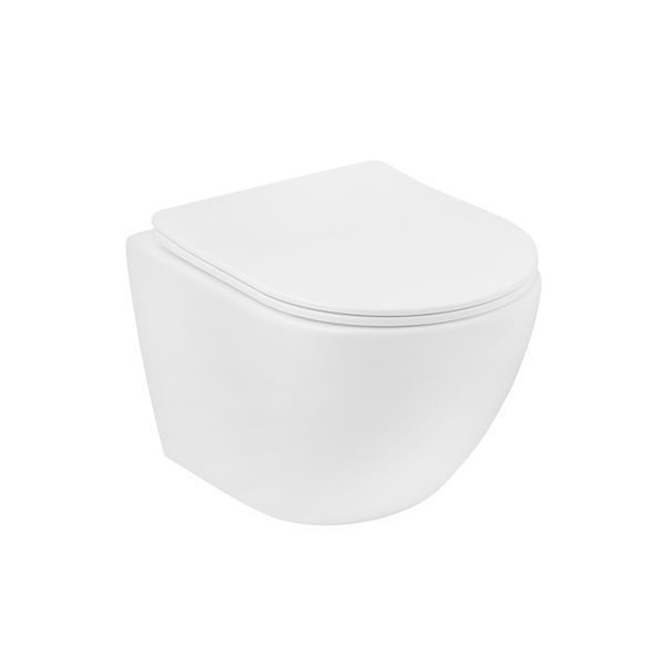 Комплект 4 в 1: Інсталяція GROHE Solido 3 в 1 3884966Q + Унітаз безобідковий Kroner Harz WHI483632 TORNADO з сидінням Slim Duroplast / Soft-close / Quick relase KH483632WHIT (3884966KH483632) CV033820 фото