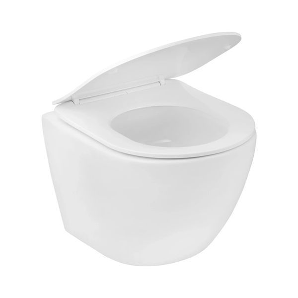 Комплект 4 в 1: Інсталяція GROHE Solido 3 в 1 3884966Q + Унітаз безобідковий Kroner Harz WHI483632 TORNADO з сидінням Slim Duroplast / Soft-close / Quick relase KH483632WHIT (3884966KH483632) CV033820 фото
