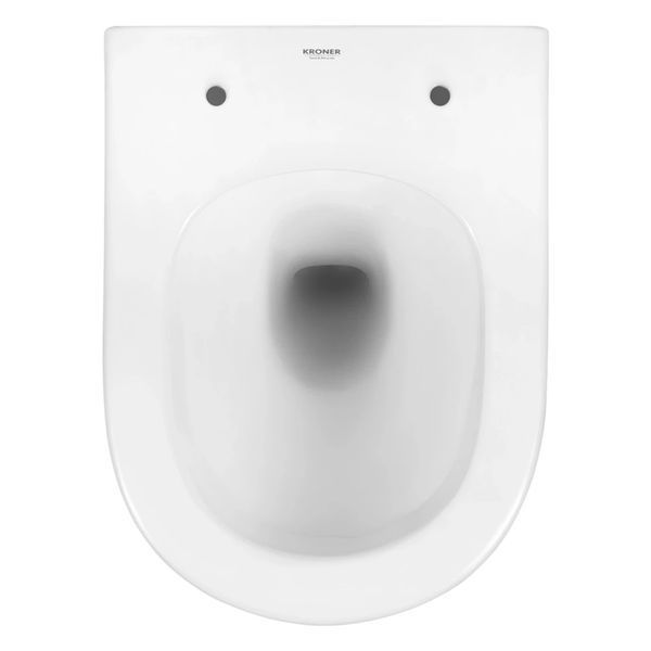 Комплект 4 в 1: Інсталяція GROHE Solido 3 в 1 3884966Q + Унітаз безобідковий Kroner Harz WHI483632 TORNADO з сидінням Slim Duroplast / Soft-close / Quick relase KH483632WHIT (3884966KH483632) CV033820 фото