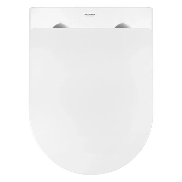 Комплект 4 в 1: Інсталяція GROHE Solido 3 в 1 3884966Q + Унітаз безобідковий Kroner Harz WHI483632 TORNADO з сидінням Slim Duroplast / Soft-close / Quick relase KH483632WHIT (3884966KH483632) CV033820 фото