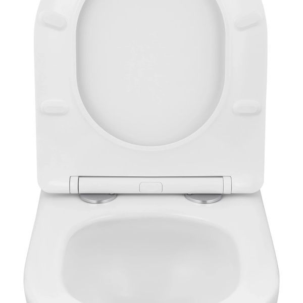 Комплект 4 в 1: Інсталяція GROHE Solido 3 в 1 3884966Q + Унітаз безобідковий Kroner Harz WHI483632 TORNADO з сидінням Slim Duroplast / Soft-close / Quick relase KH483632WHIT (3884966KH483632) CV033820 фото