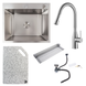 Комплект кухонной мойки Valeso 60х50HM ST02 Kitchen Line SL73441 фото 1