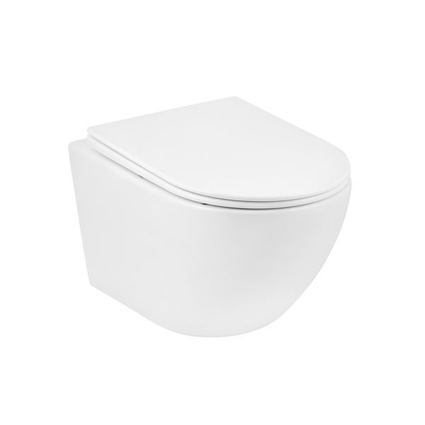 Комплект 4 в 1: Інсталяція GROHE Solido 3 в 1 3884966Q + Унітаз безобідковий Kroner Harz WHI523632 RIMLESS з сидінням Slim Duroplast / Soft-close / Quick relase KH523632WHIR (3884966KH523632) CV033822 фото