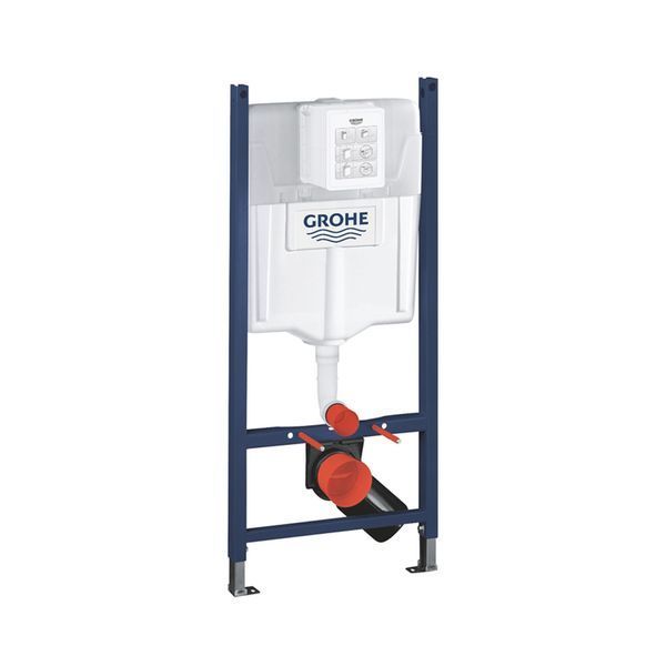Комплект 4 в 1: Інсталяція GROHE Solido 3 в 1 3884966Q + Унітаз безобідковий Kroner Harz WHI523632 RIMLESS з сидінням Slim Duroplast / Soft-close / Quick relase KH523632WHIR (3884966KH523632) CV033822 фото