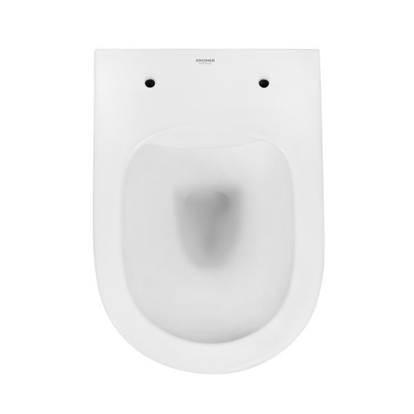 Комплект 4 в 1: Інсталяція GROHE Solido 3 в 1 3884966Q + Унітаз безобідковий Kroner Harz WHI523632 RIMLESS з сидінням Slim Duroplast / Soft-close / Quick relase KH523632WHIR (3884966KH523632) CV033822 фото