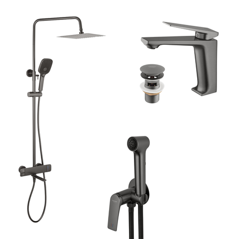 Набір 3 в 1 для ванної кімнати Kroner KRP Makon - GRP063 SS73312 фото